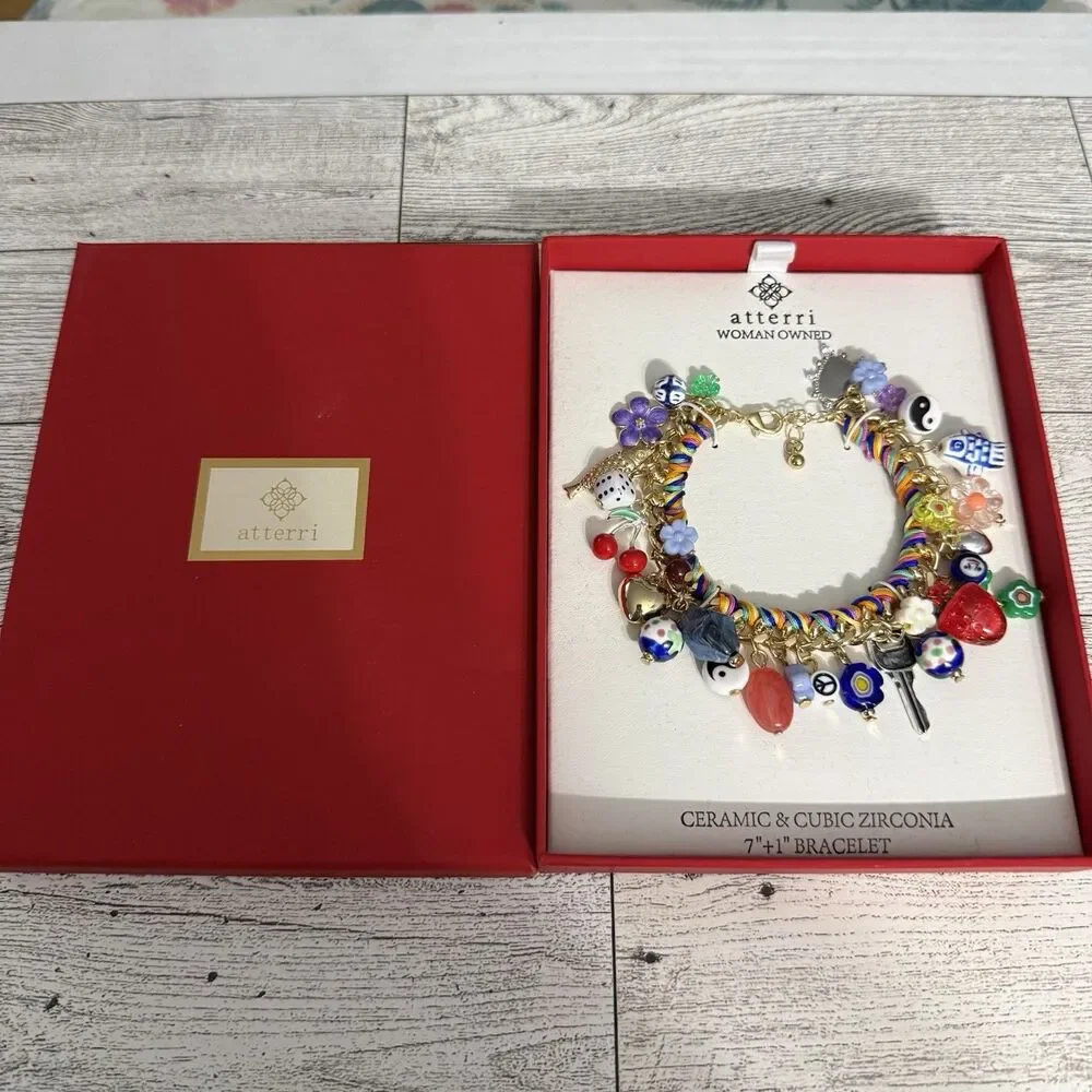 Atterri Multicolor Charm Bracelet TikTok viral bracelet Women Owned Company New